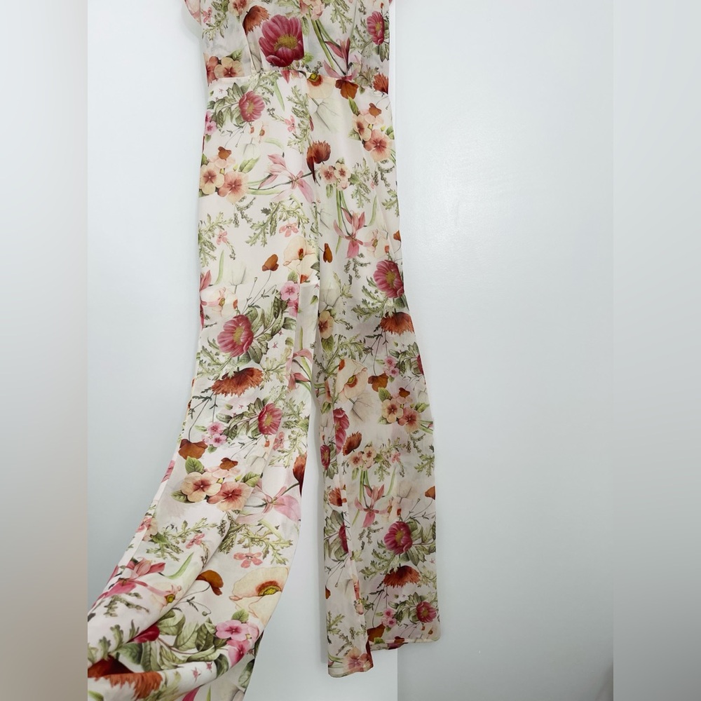 We Are Kindred Field Floral Summer Jumpsuit Size US 8 Tall Friendly - Picture 5 of 11